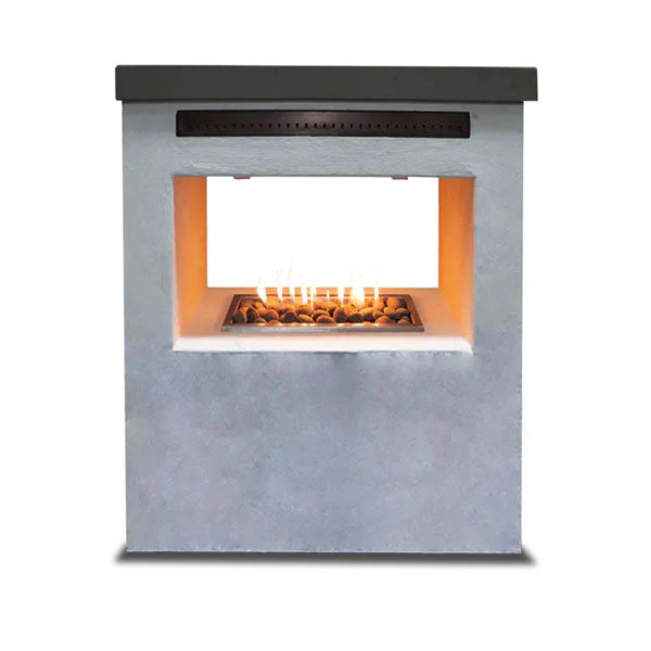 The Outdoor Plus Ready to Finish Rectangular Outdoor Fireplace for DIY - Image 2