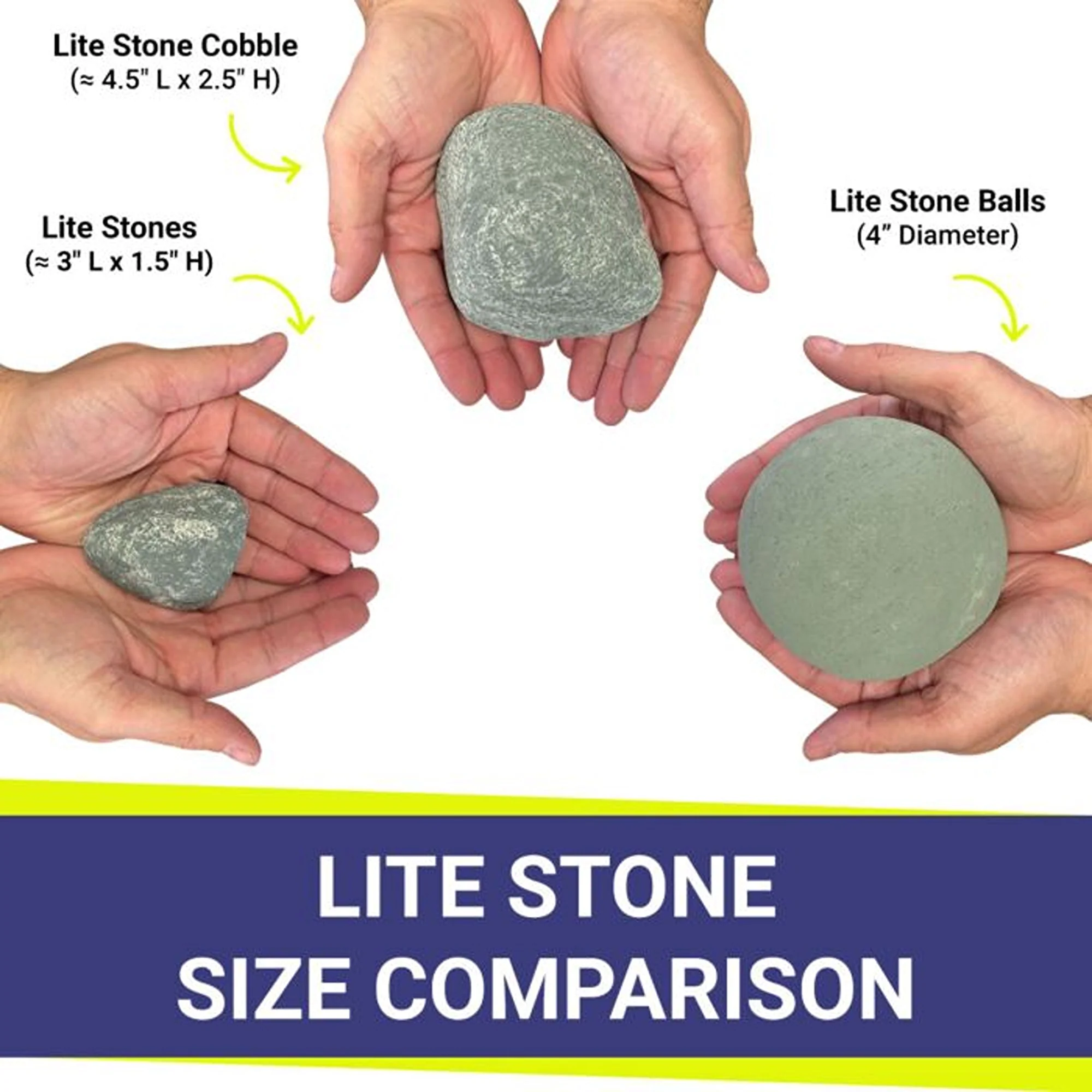 Thunder Gray Lite Stone Cobble - Set of 12 by American Fire Products - Image 8
