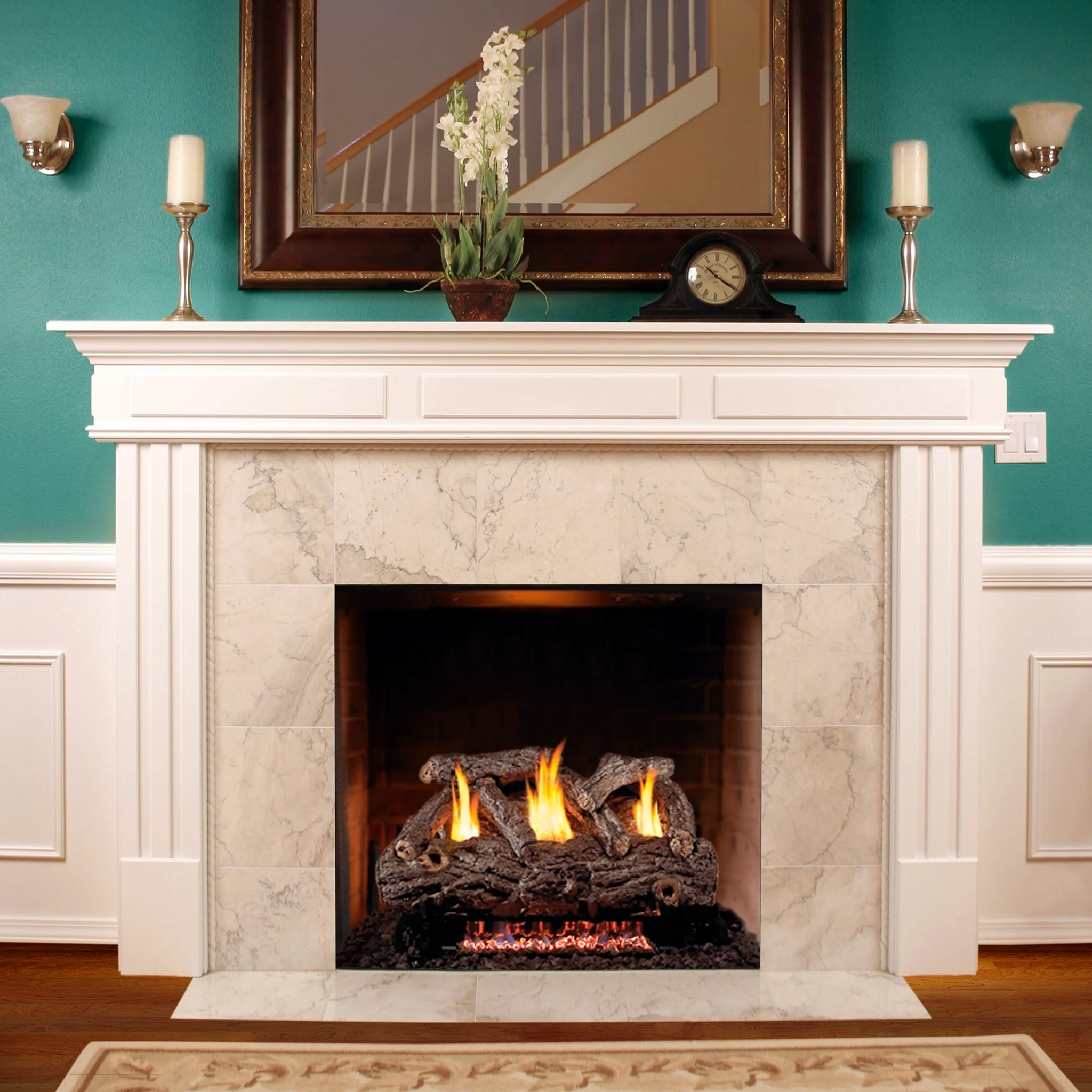 Vent-Free Designer Gas Logs Golden Oak by Real Fyre - Image 5