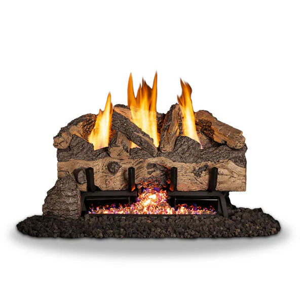 Vent-Free Gas Logs Charred Gnarled Split by Real Fyre - Image 3
