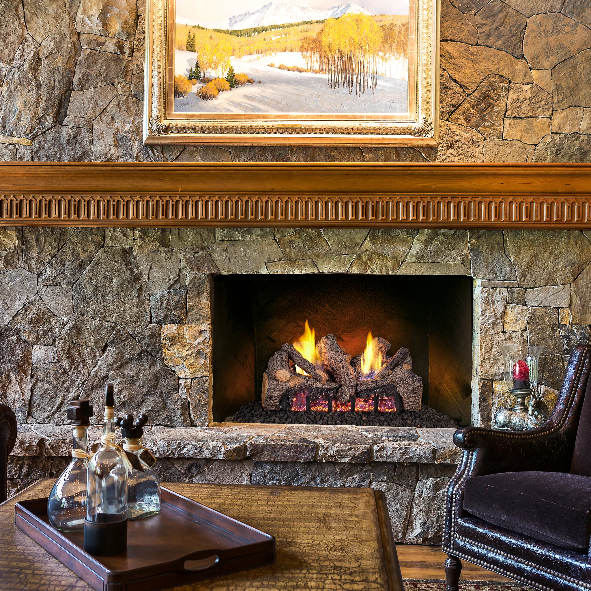 Vent-Free Gas Logs Foothill Oak by Real Fyre - Image 5