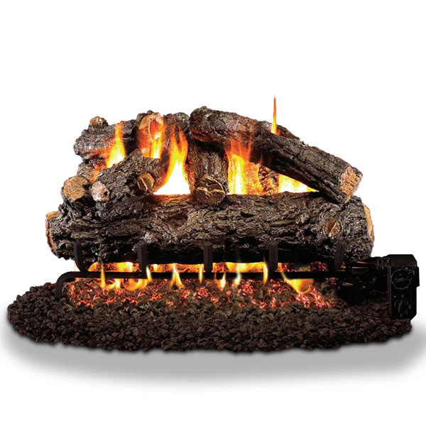 Vented Designer Gas Logs Rustic Oak by Real Fyre - Image 3