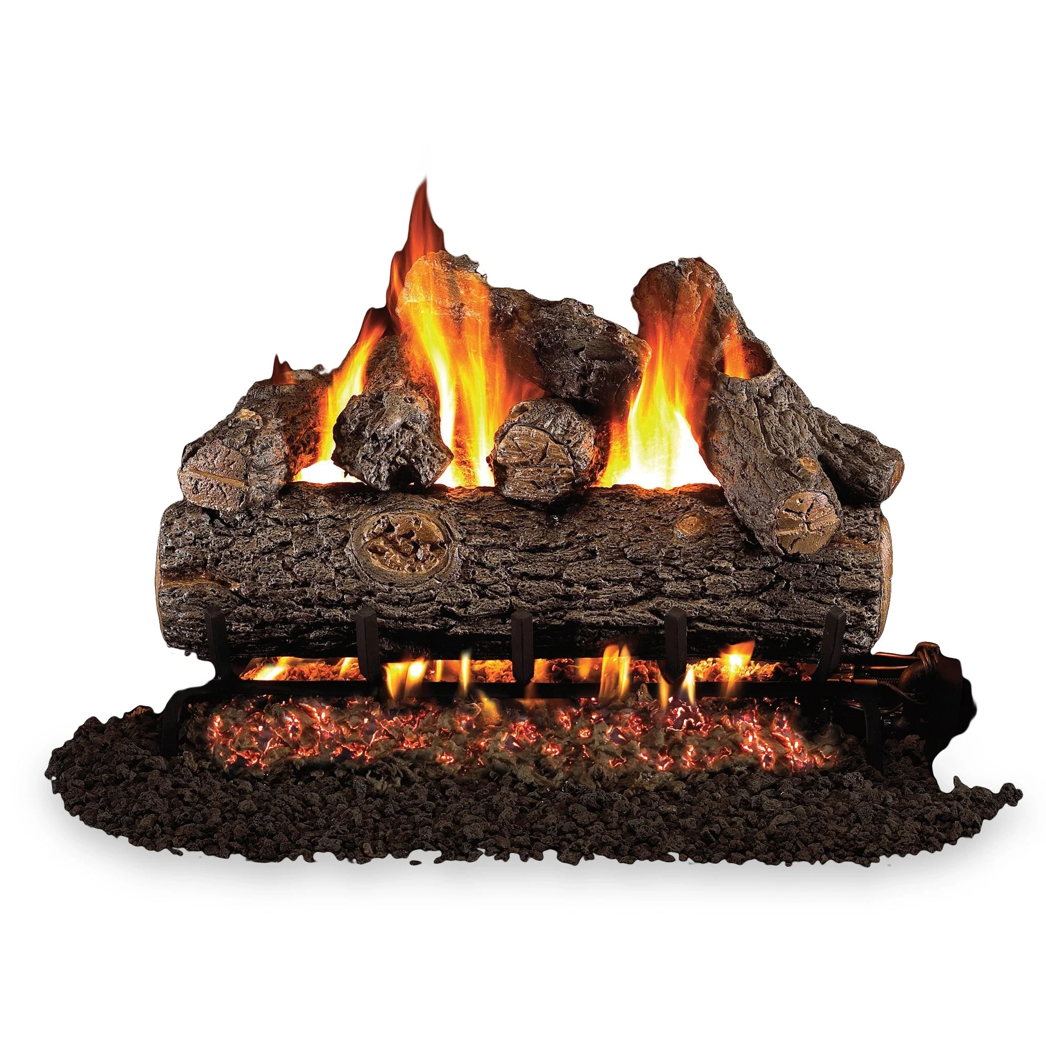 Vented Designer Plus Gas Logs Golden Oak by Real Fyre - Image 3