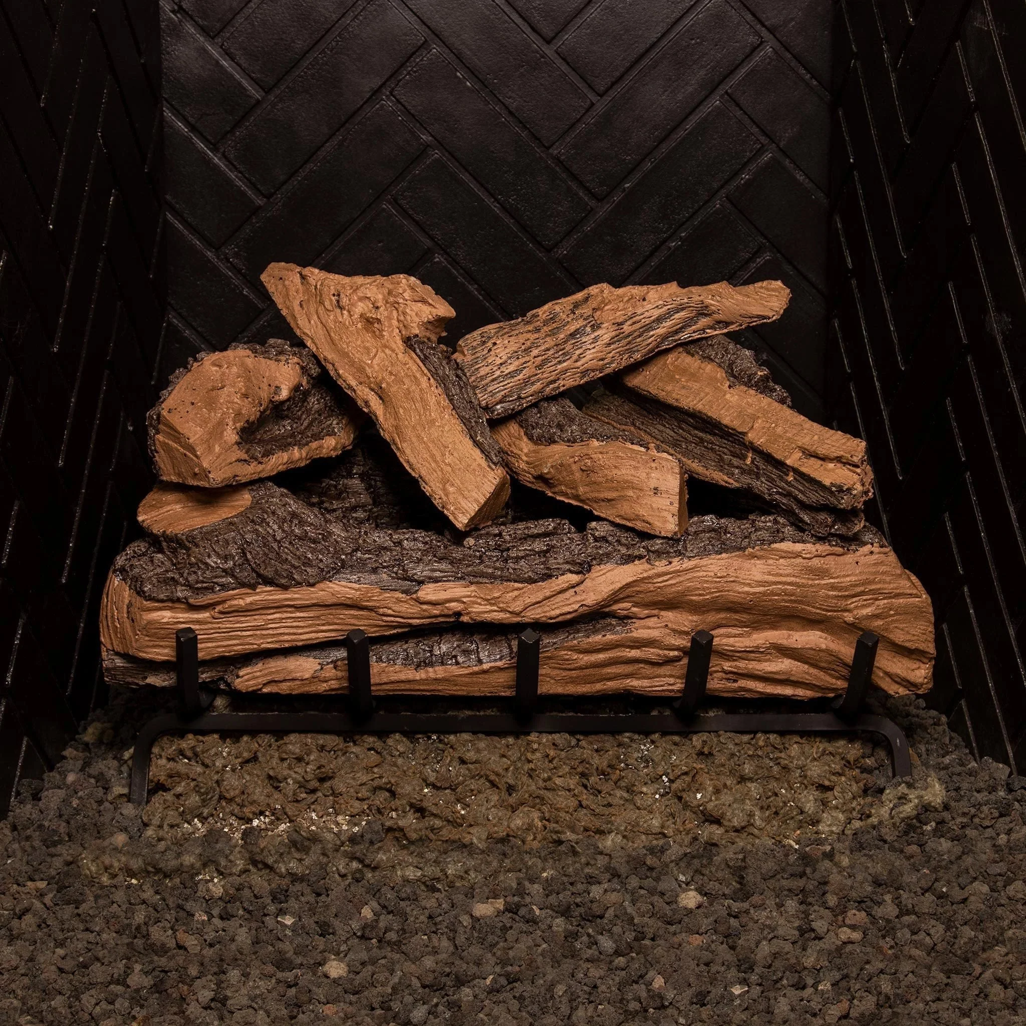 Vented Designer Plus Gas Logs Split Oak by Real Fyre - Image 5