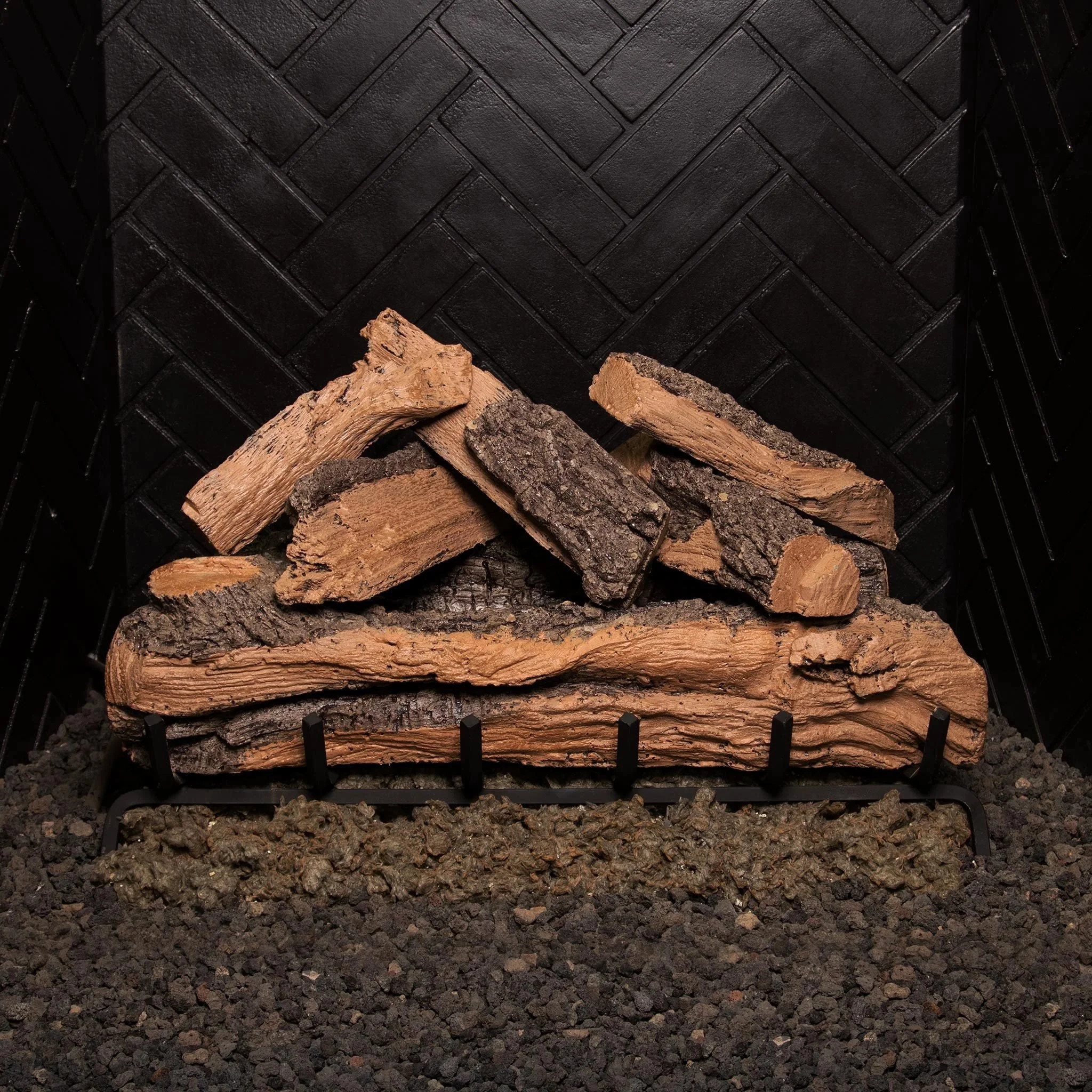 Vented Designer Plus Gas Logs Split Oak by Real Fyre - Image 6