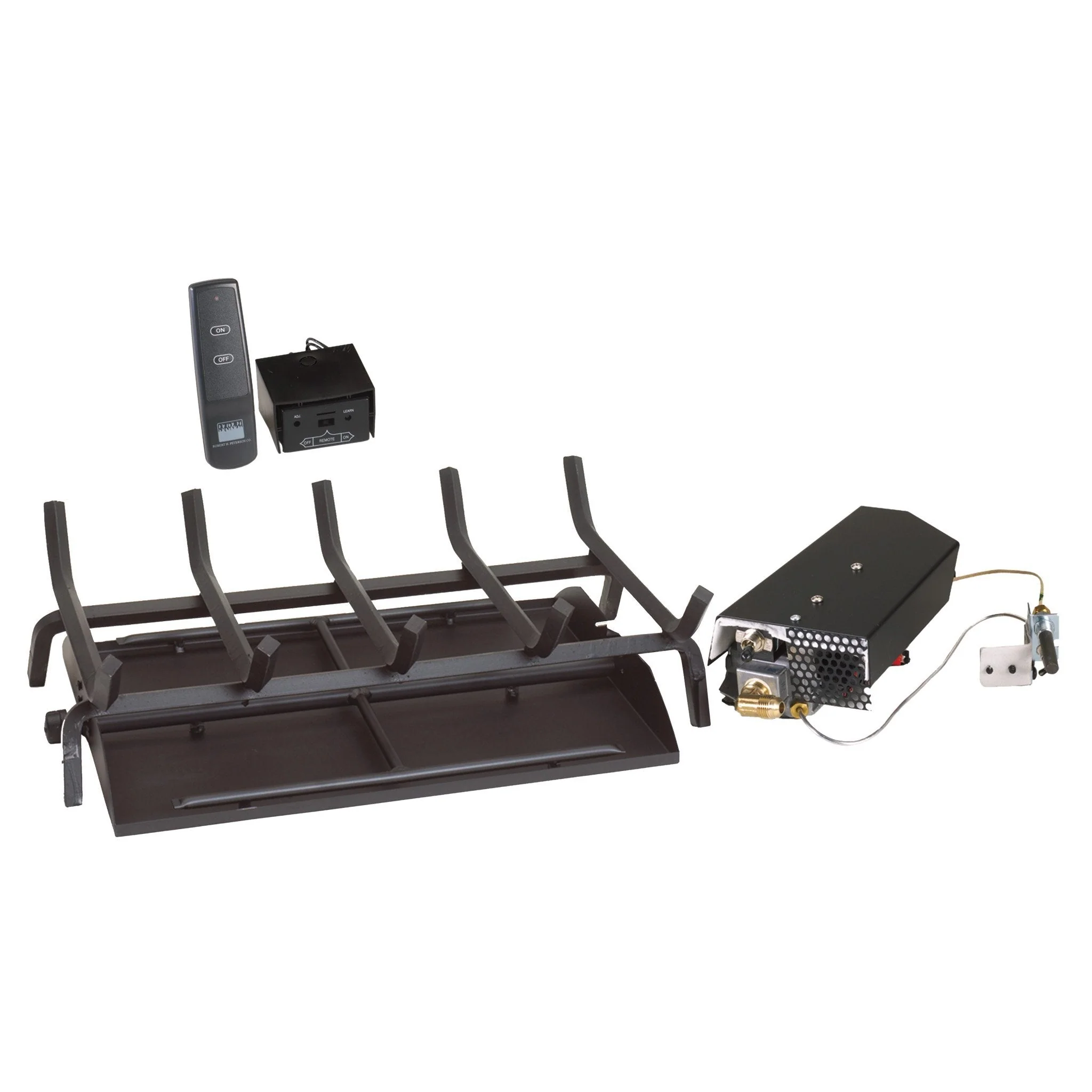 36" Vented G45 See-Thru Fireplace Burner "17" Series Low Profile Standing Pilot with Variable Remote by Real Fyre - Image 4