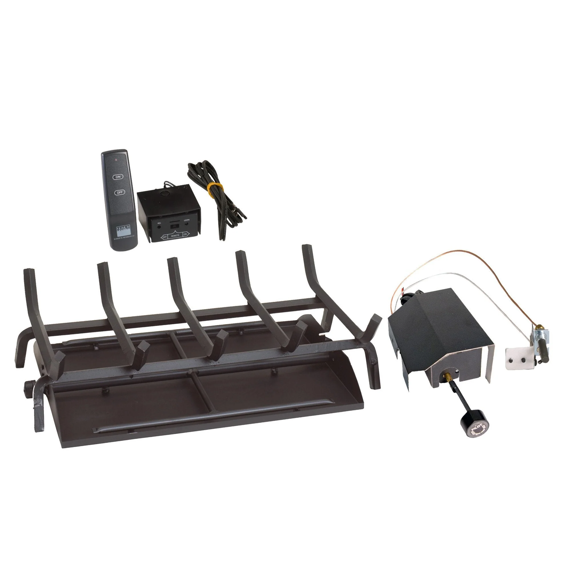 36" Vented G45 See-Thru Fireplace Burner "17" Series Low Profile Standing Pilot with Variable Remote by Real Fyre - Image 6