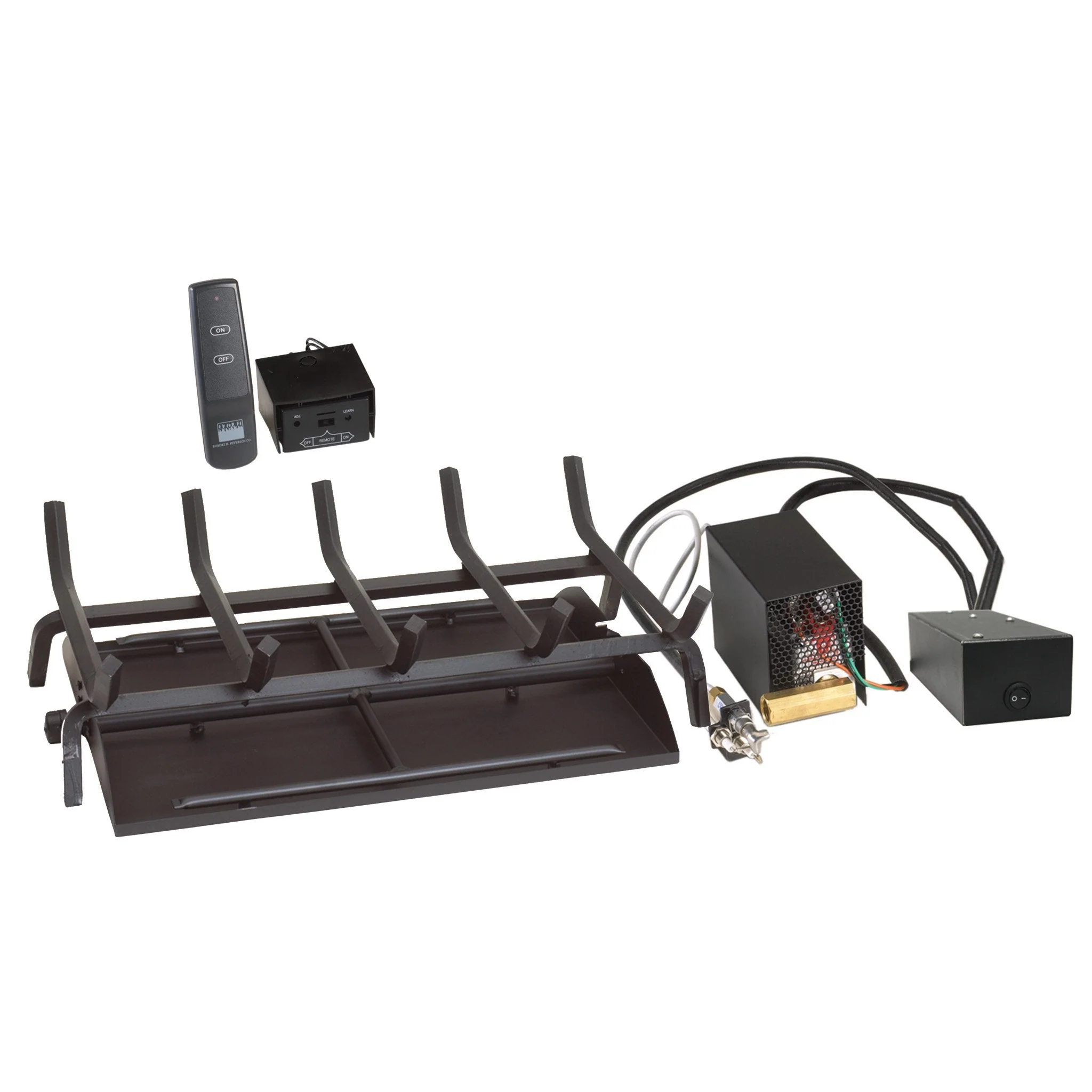 36" Vented G45 See-Thru Fireplace Burner "17" Series Low Profile Standing Pilot with Variable Remote by Real Fyre - Image 7