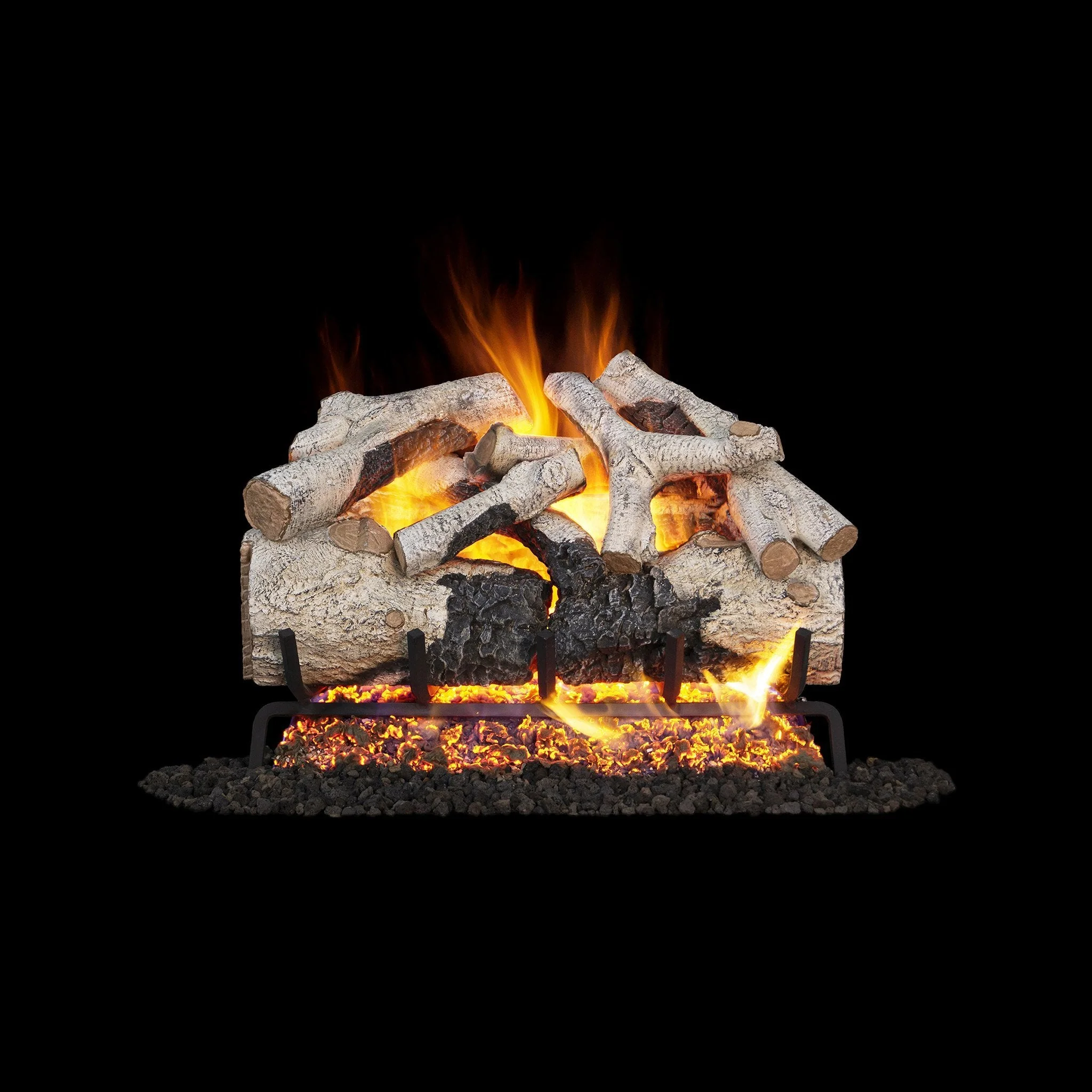 Vented Gas Logs Burnt Aspen by Real Fyre - Image 4