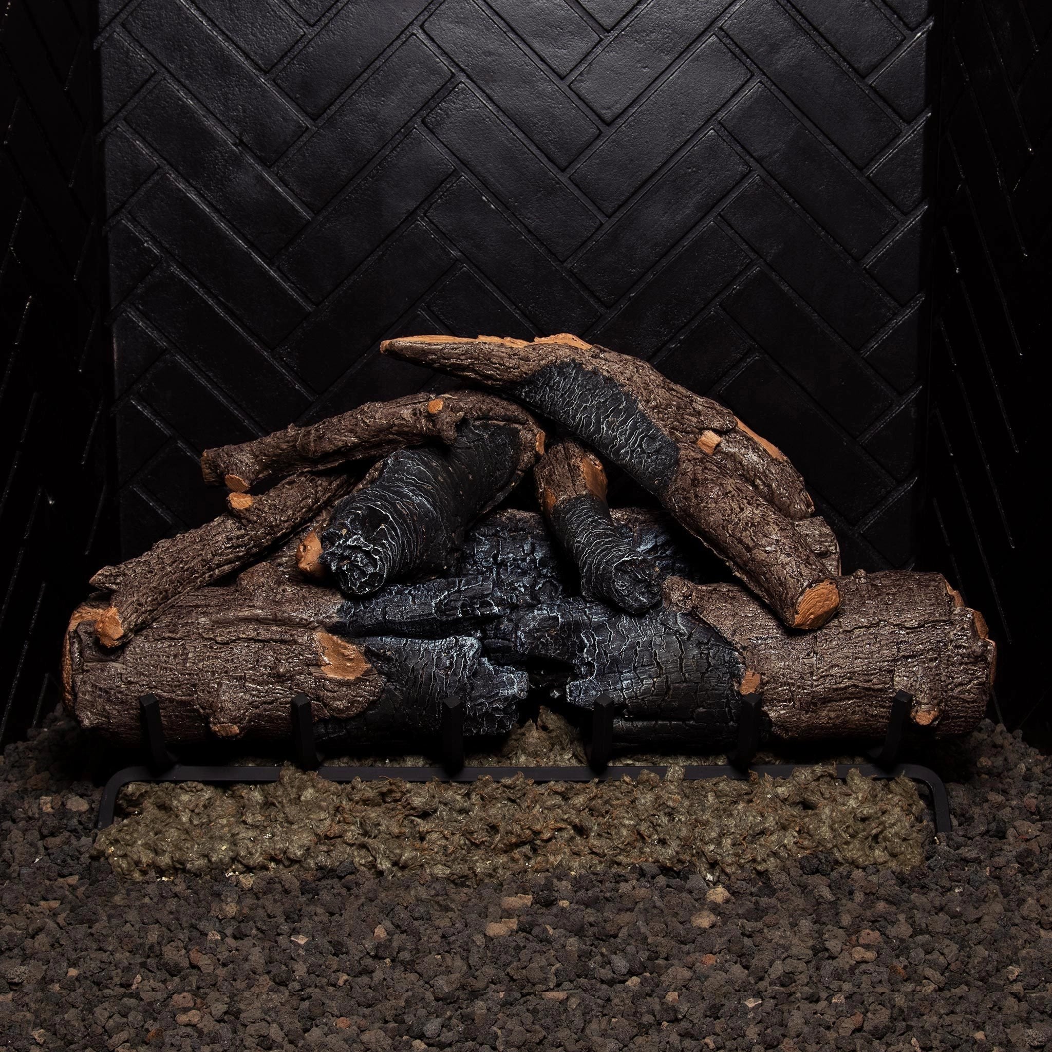 Vented Gas Logs Charred American Oak by Real Fyre - Image 11