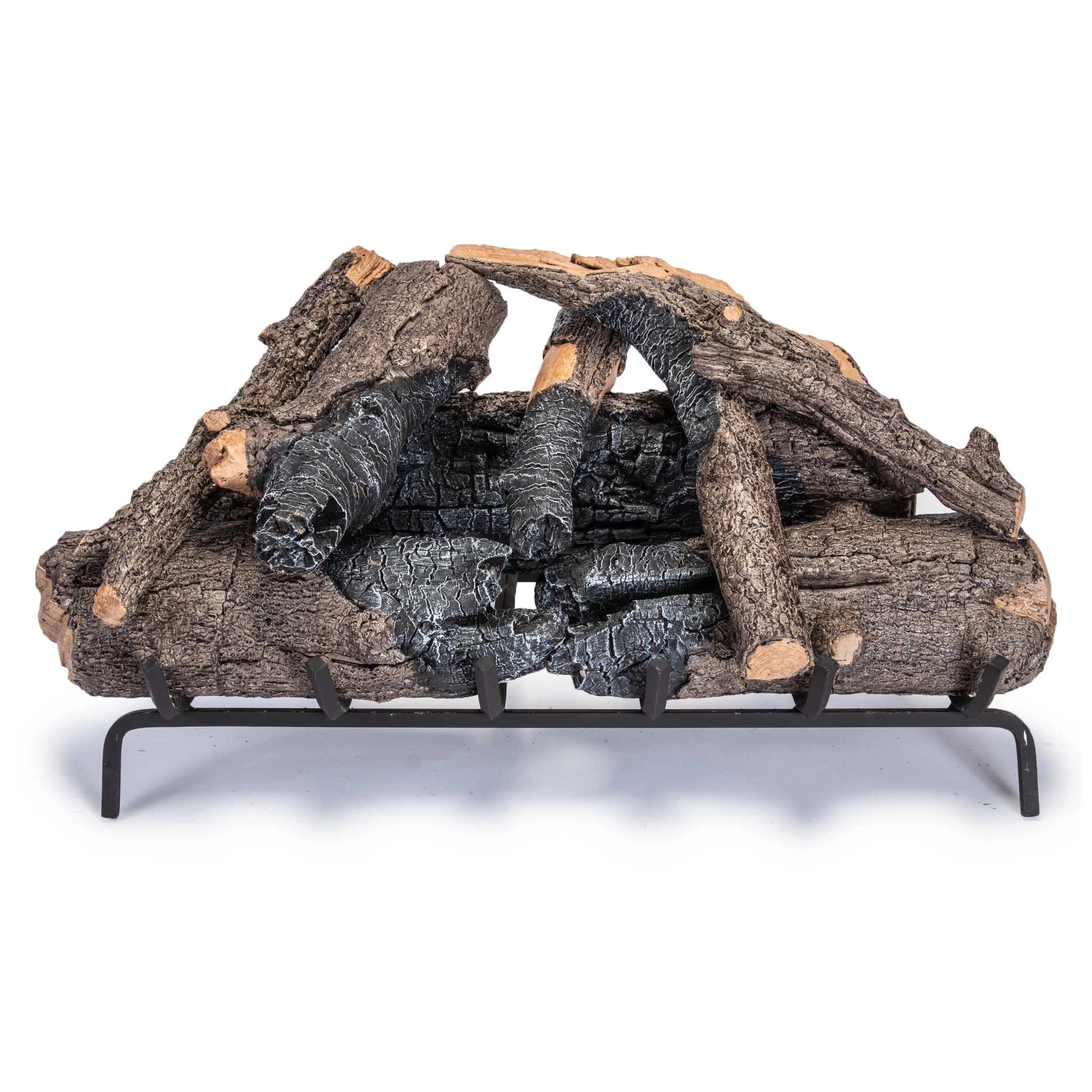 Vented Gas Logs Charred American Oak by Real Fyre - Image 9