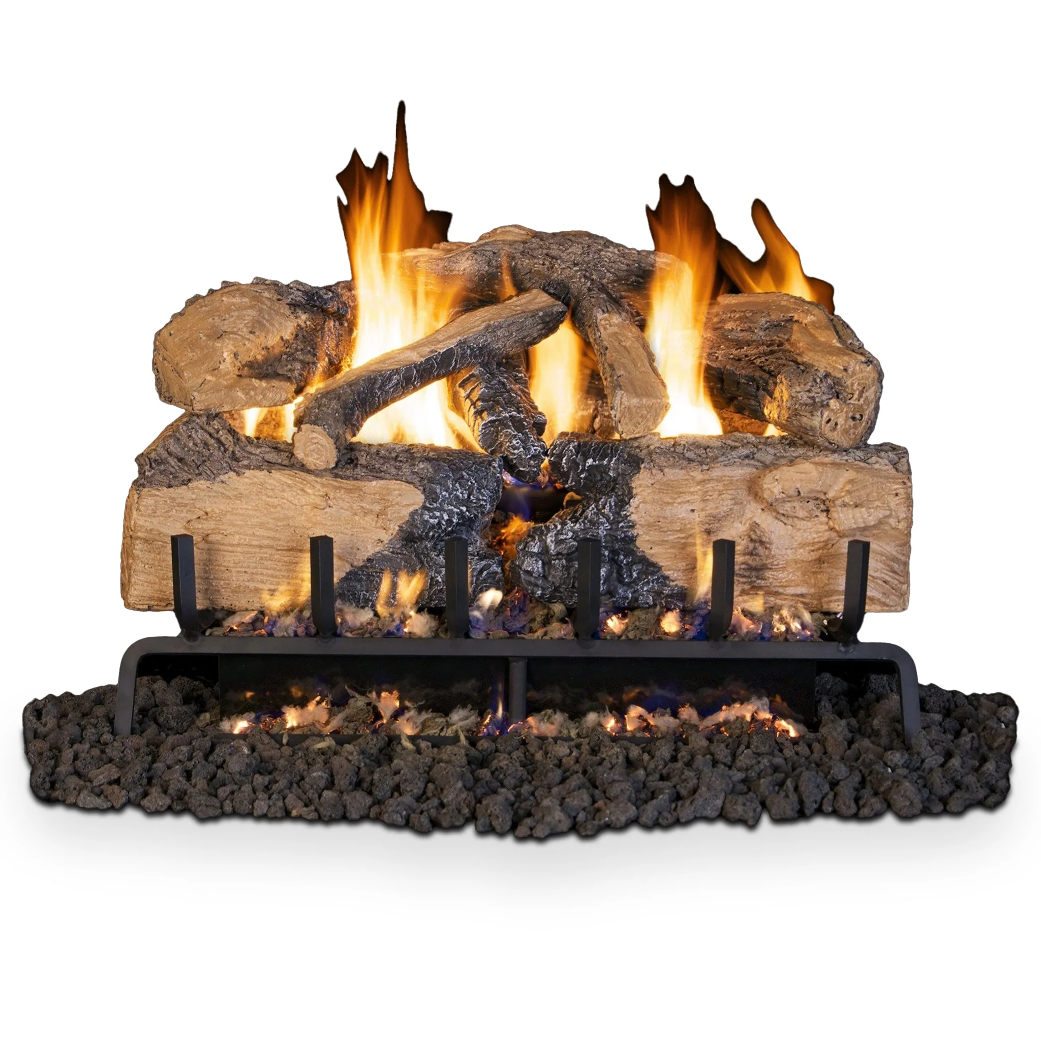 Vented Gas Logs Charred Angel Split Oak by Real Fyre - Image 3