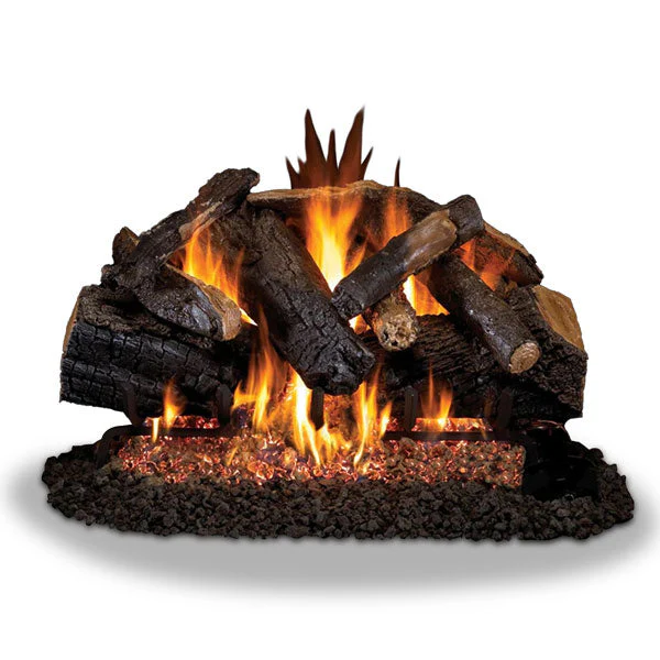 Vented Gas Logs Charred Majestic Oak by Real Fyre - Image 3