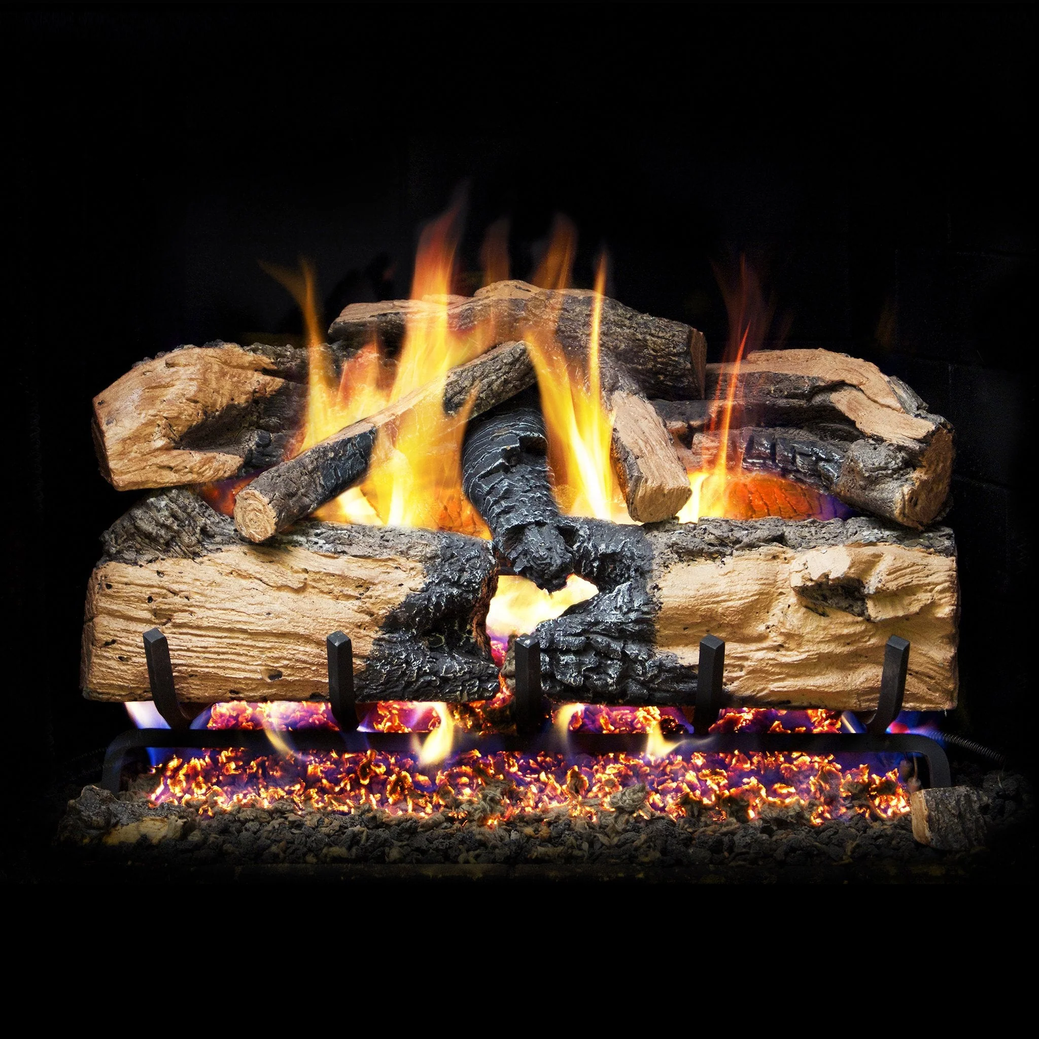 Vented Gas Logs Evergreen Split Oak by Real Fyre - Image 4