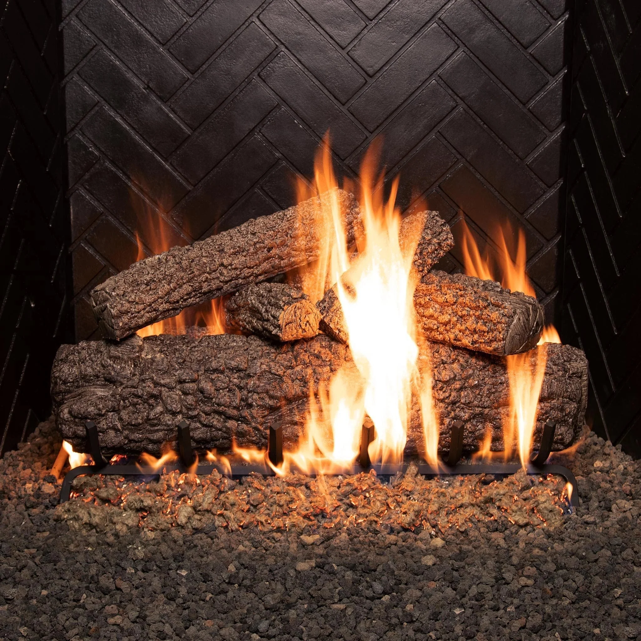 Vented Gas Logs Post Oak by Real Fyre - Image 14