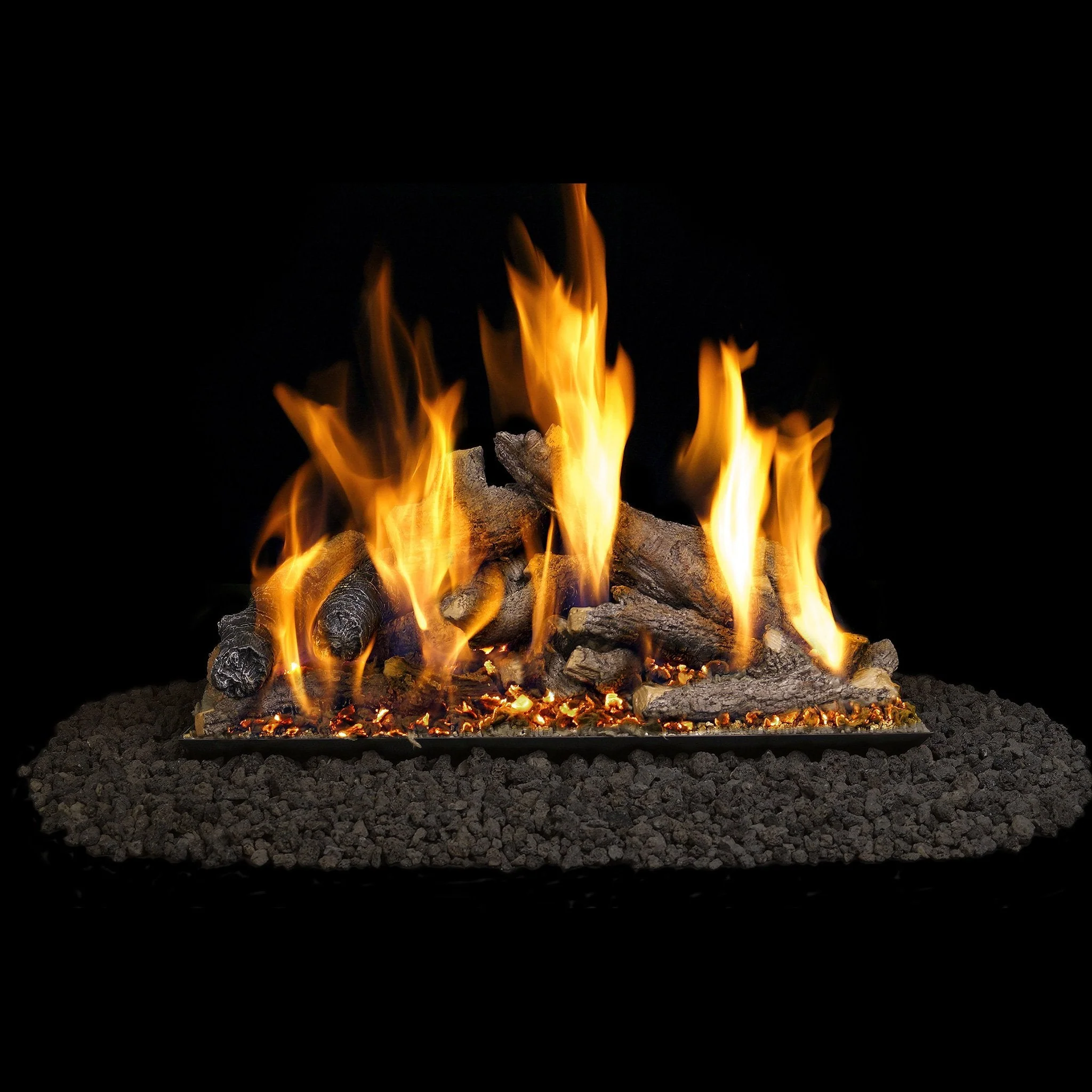 Vented Gas Logs Shoreline Designer Oak by Real Fyre - Image 4
