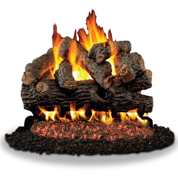 Vented Oak Designer Gas Logs Royal English by Real Fyre - Image 3