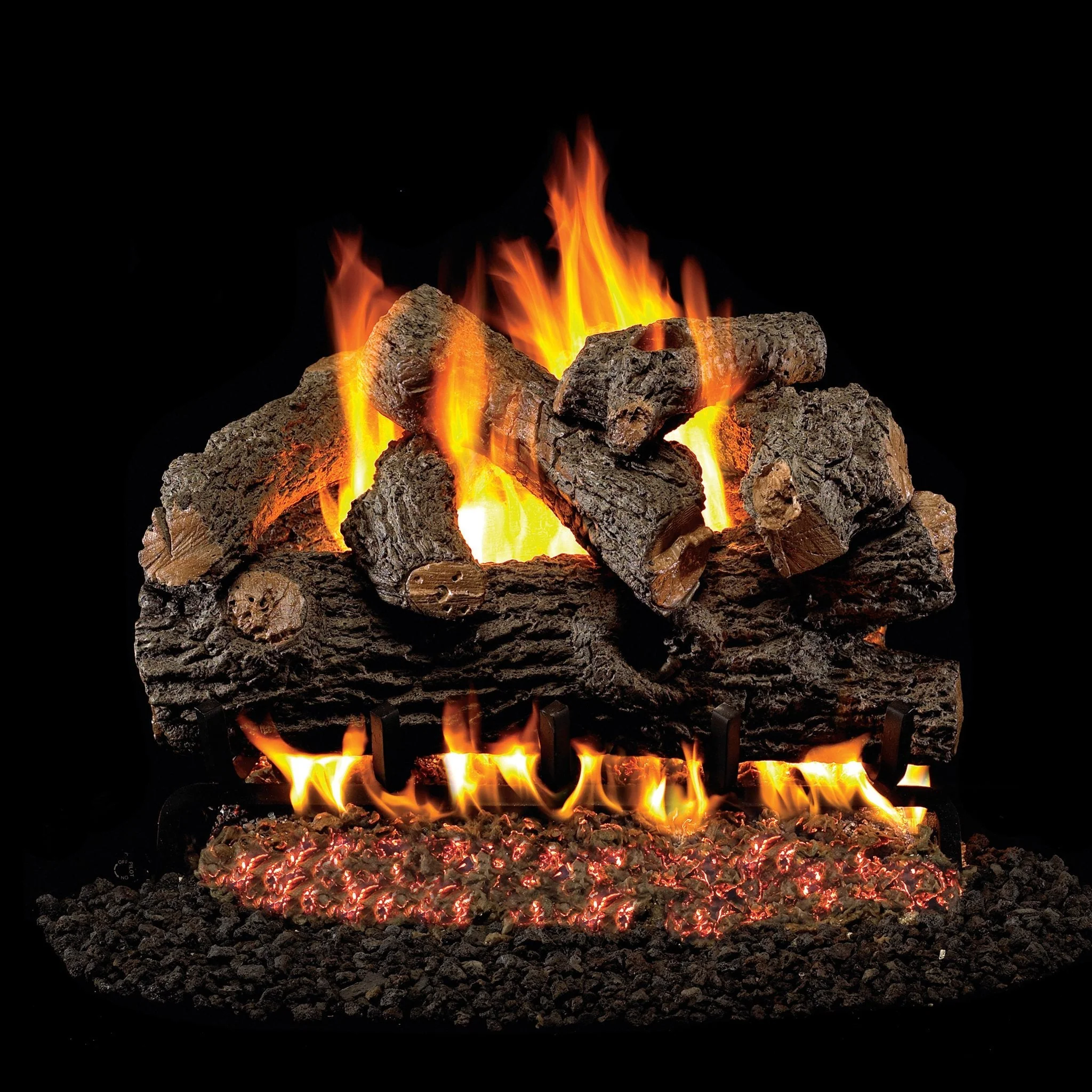 Vented Oak Designer Gas Logs Royal English by Real Fyre - Image 4
