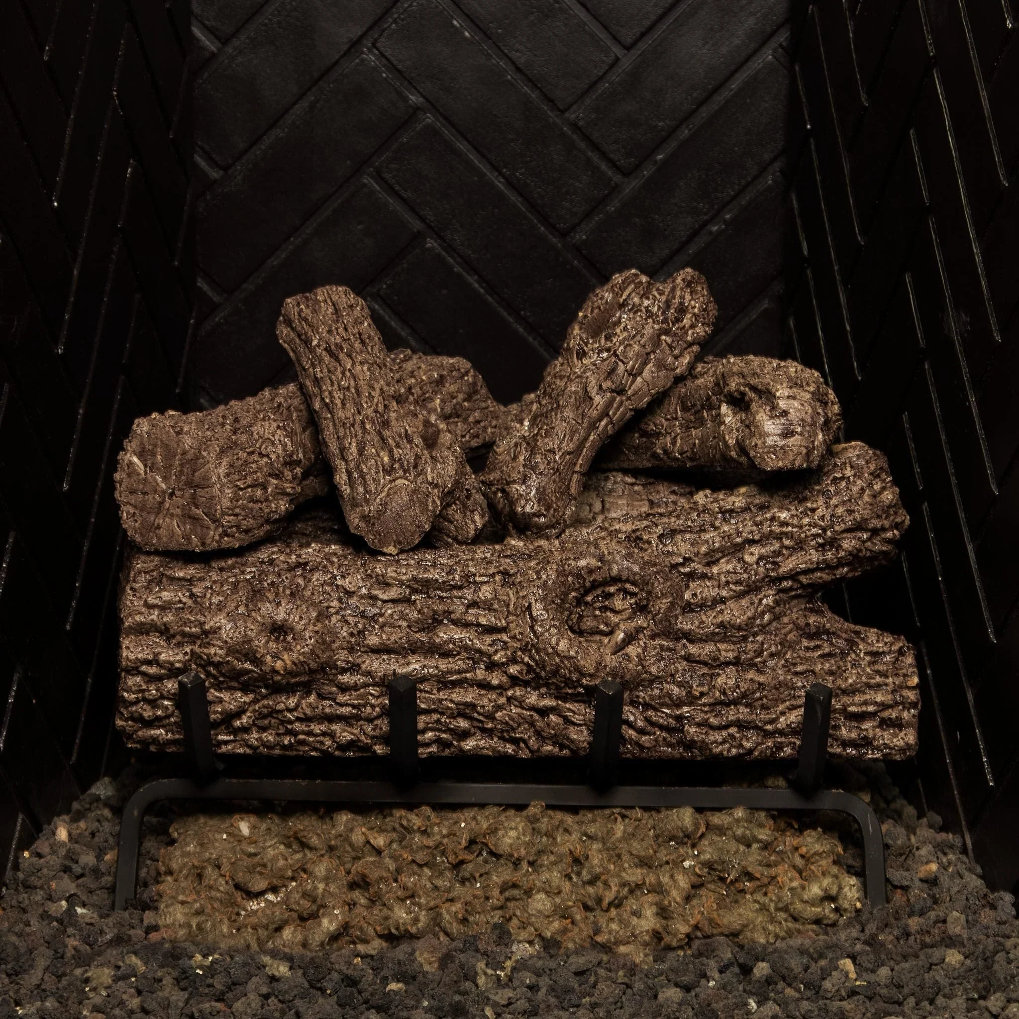 Vented Oak Gas Logs Royal English by Real Fyre - Image 10