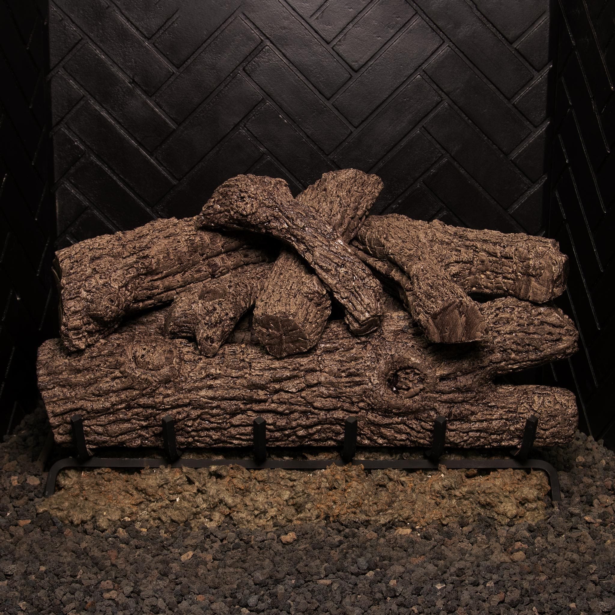 Vented Oak Gas Logs Royal English by Real Fyre - Image 12